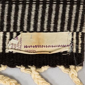 Elsa Montell-Saanio, a Raanu textile 'Campfire' from Lapland. Circa 180 x 113 cm.