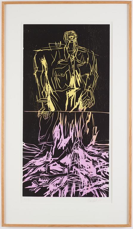 Georg Baselitz, "Geteilter Held (Remix)".