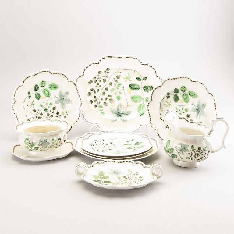 Arthur Percy, a 56-piece creamware dinner service 'Christina', Gefle.