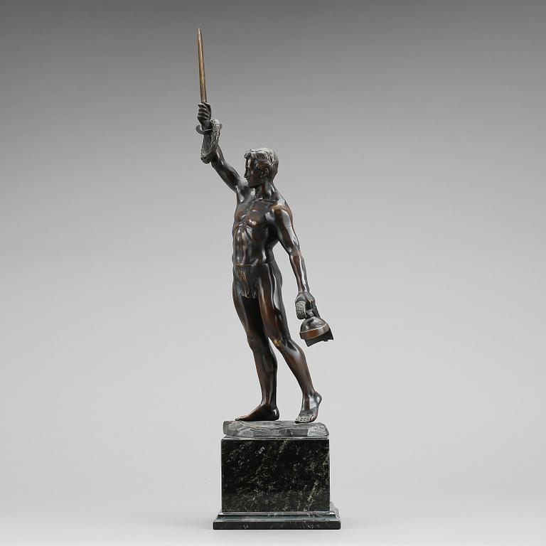 HANS KECK, skulptur, signerad.