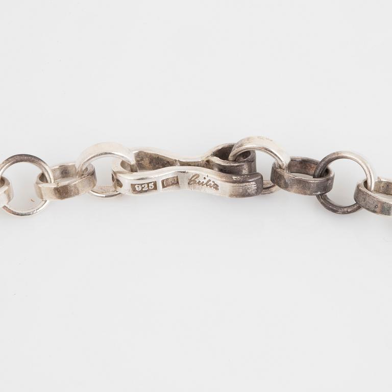 CECILIA JOHANSSON a rock crystal necklace.