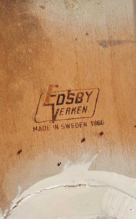 SLAGBORD samt 2 STOLAR, Edsbyverken, 1960-tal.