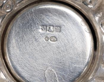 KAFFE och TESERVIS, 4 delar. Silver.