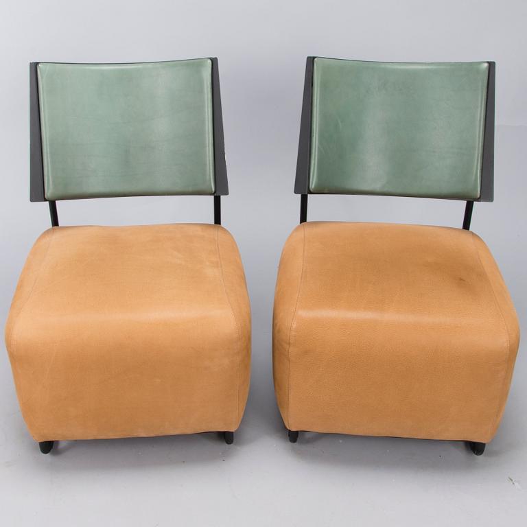 HARRI KORHONEN, Four 'Oscar' easychairs for Inno Interior. Finland. Designed 1989.