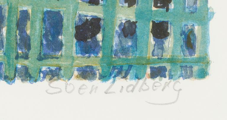 SVEN LIDBERG, färglitografi, signerad, numrerad 29/280.