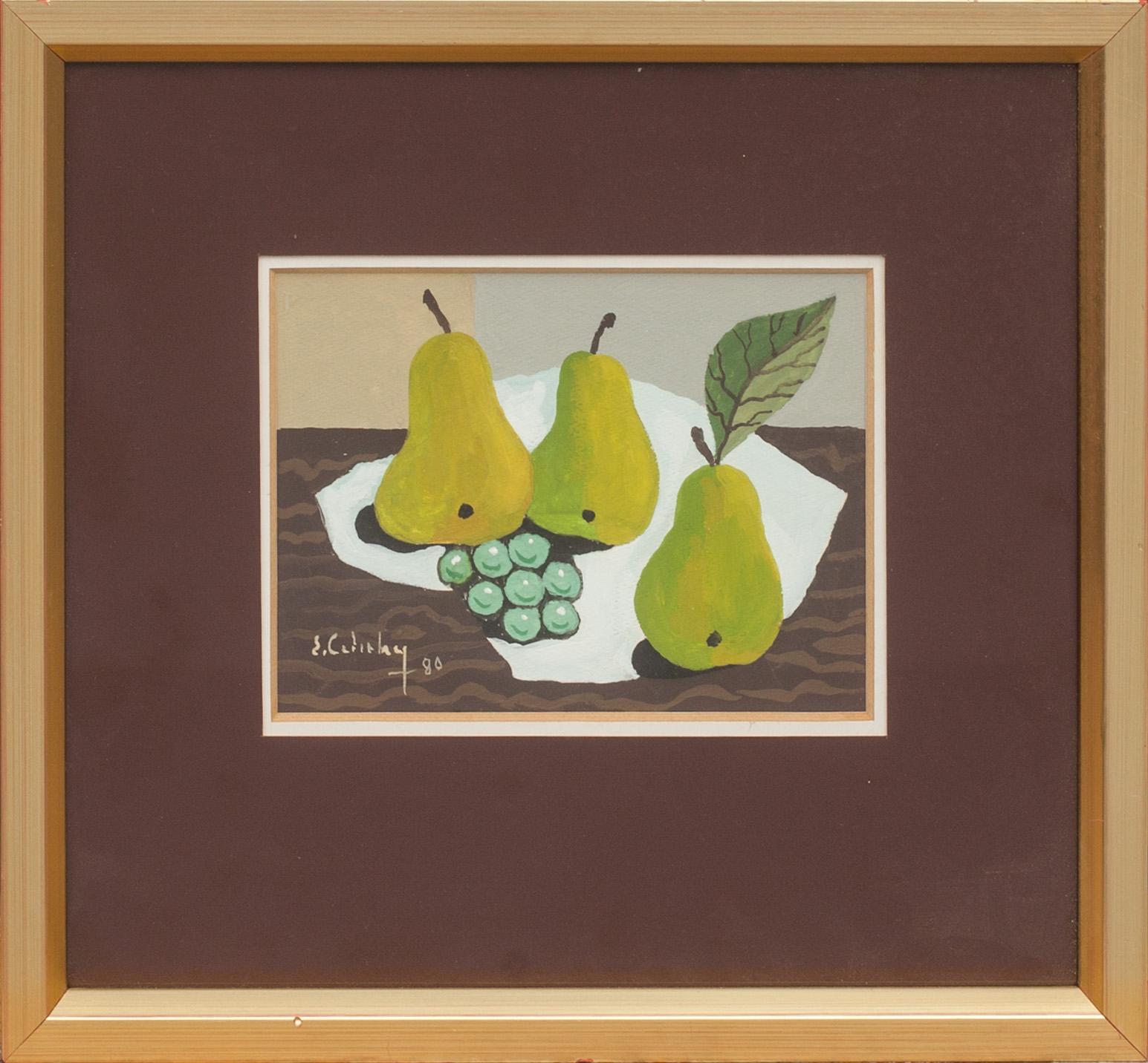 ERIC CEDERBERG, gouache på papper, signerad och daterad 80.