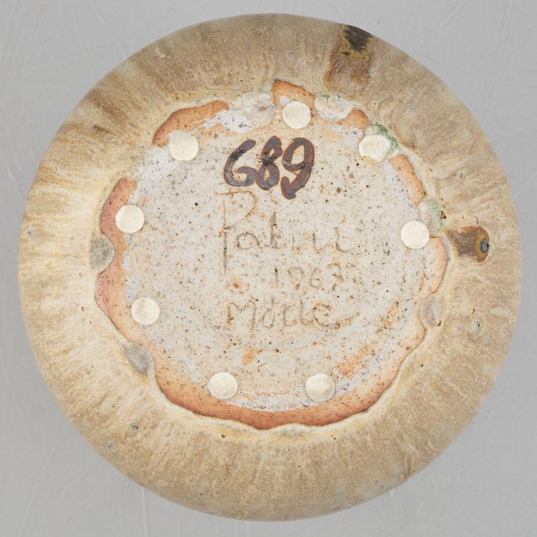 Rolf Palm, a stoneware vase, Mölle 1967.