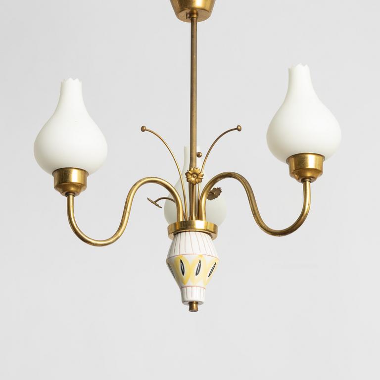 A Swedish Modern ceiling lamp, mid 20th Century.
