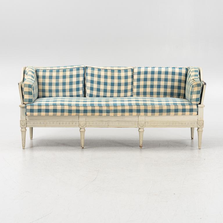 A Gustavian style sofa, 19th Century.
