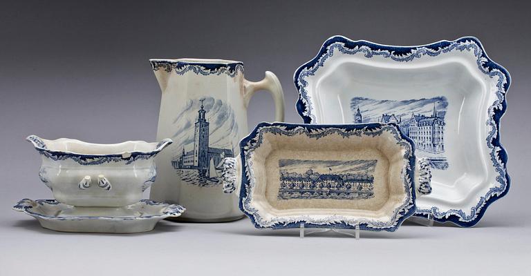 MATSERVIS, ca 59 delar, porslin, "Stockholm", Rörstrand.