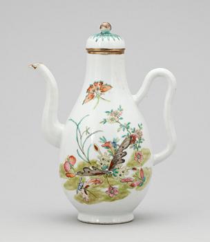 KAFFEKANNA, porslin, Kina 1800-tal.