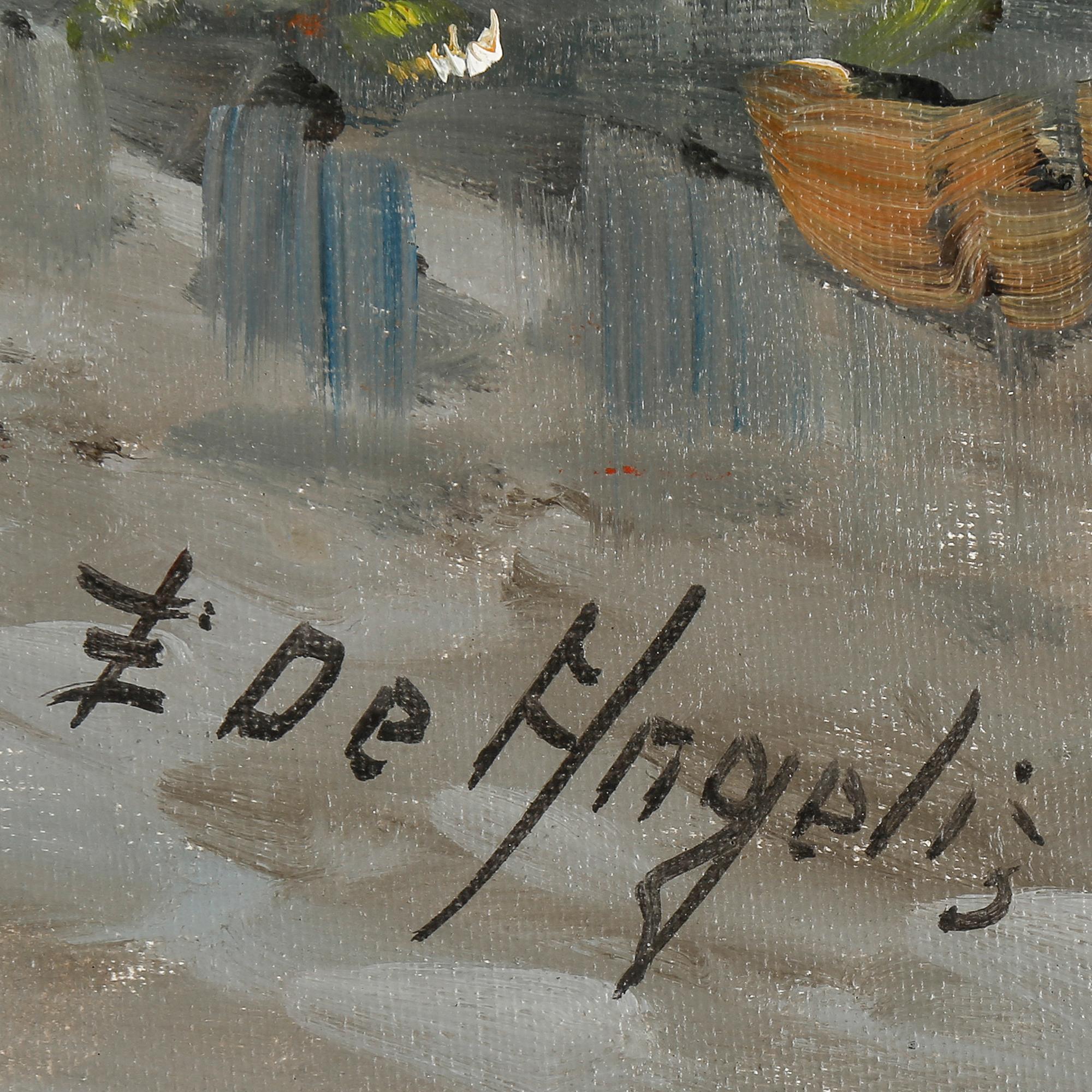 ELETTRA BRIANTE DE ANGELIS, olja på duk, signerad.