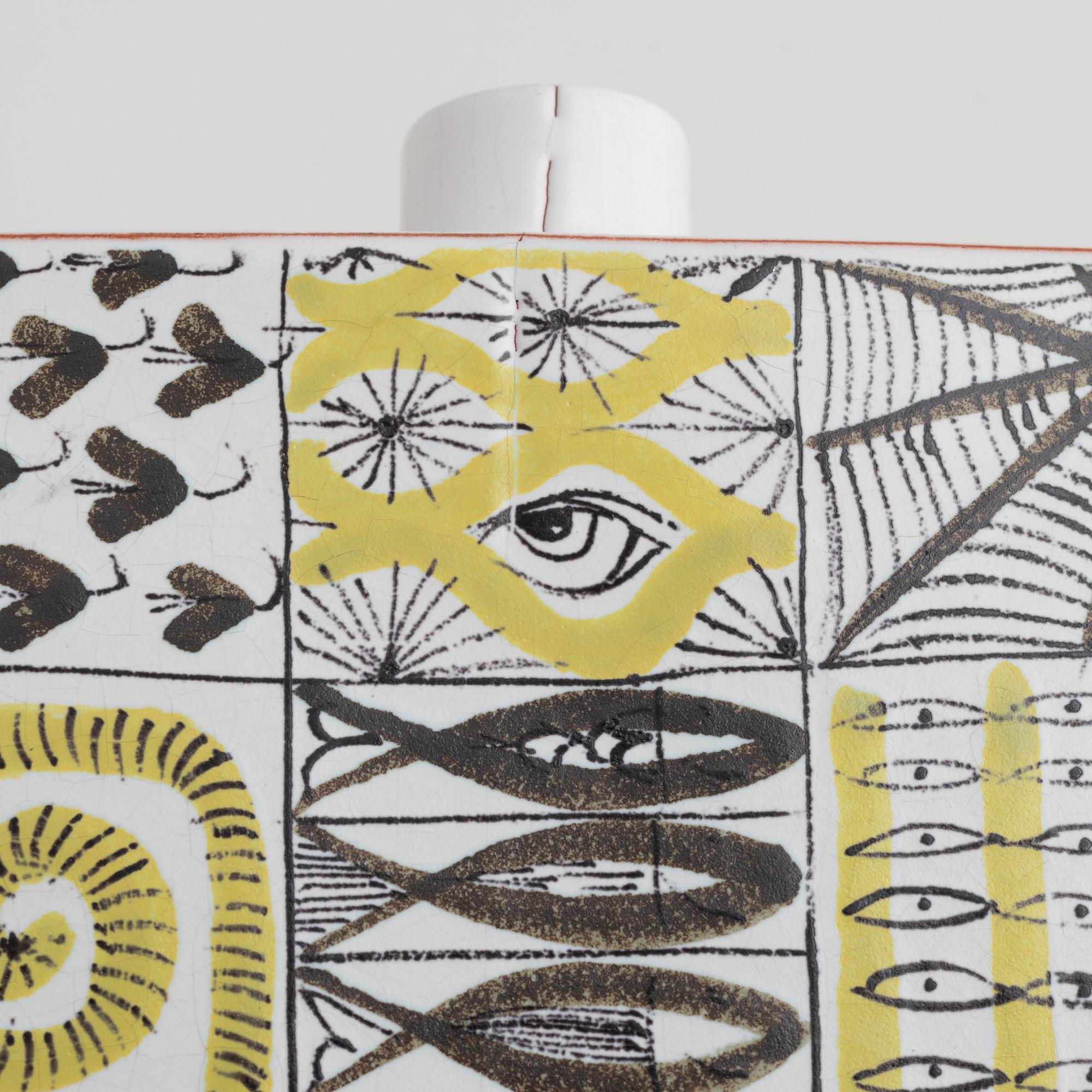 Stig Lindberg, fajanser, 3 st, Gustavsberg Studio.