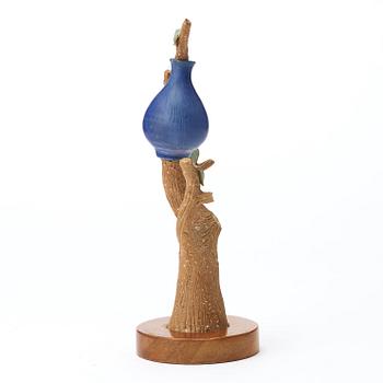 Stig Lindberg, surrealistisk skulptur, "Trädet och krukan", Gustavsberg 1940-tal.