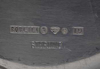 TALLRIK, sterling silver, Borgila, Stockholm 1959. Vikt ca 614 g.