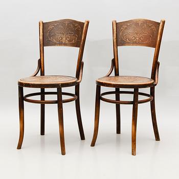 STOLAR, 1 par, Thonetmodell, Fischel, Wien, 1900-talets början.