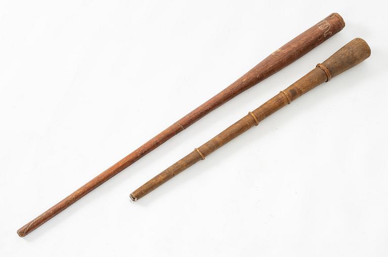 Lurar, två stycken, Sverige, 1700 / 1800-tal.
