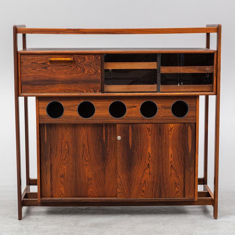 KNUD BENT, a rosewood bar from Dyrlund, Denmark, 1960's/70's.