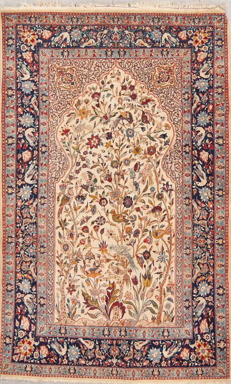 MATTA, old, Isfahan, figural, ca 169 X 105 cm.