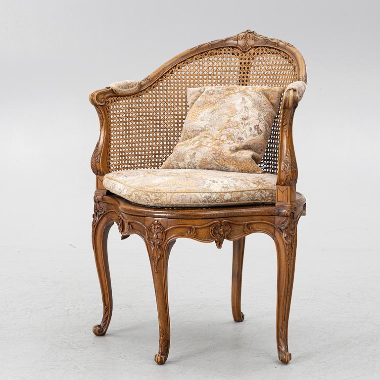 Karmstol, Louis XV-stil, Frankrike, tidigt 1900-tal.