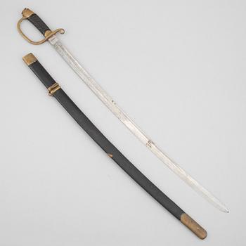 Saber Russian, m/1881 for officer, with scabbard.