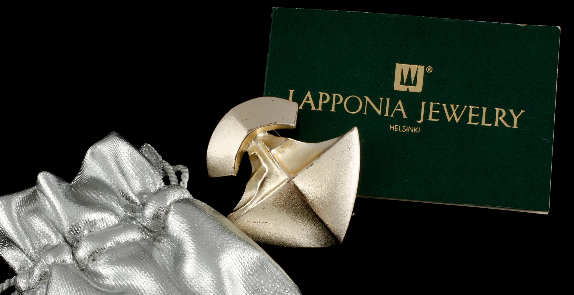 BROSCH, sterlingsilver, "Water sign", Björn Weckström, Lapponia, 1993. Vikt 21,2 gr.