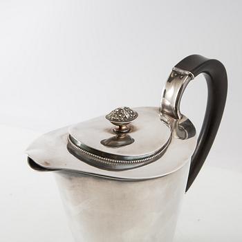 Sven-Arne Gillgren, kaffeservis, 3 delar, silver, GAB, Stockholm, 1960.