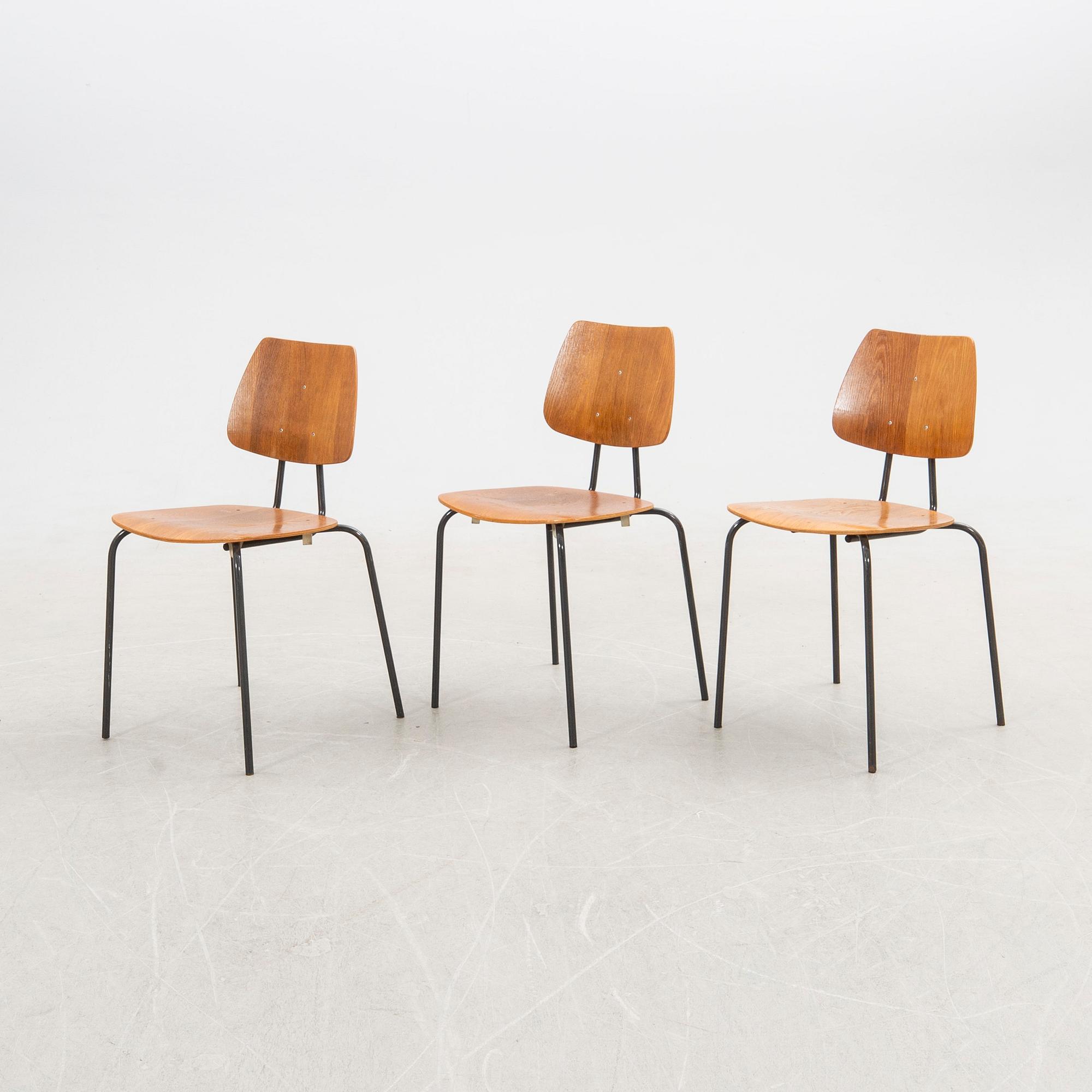 Chairs 8 pcs mid-20th century.