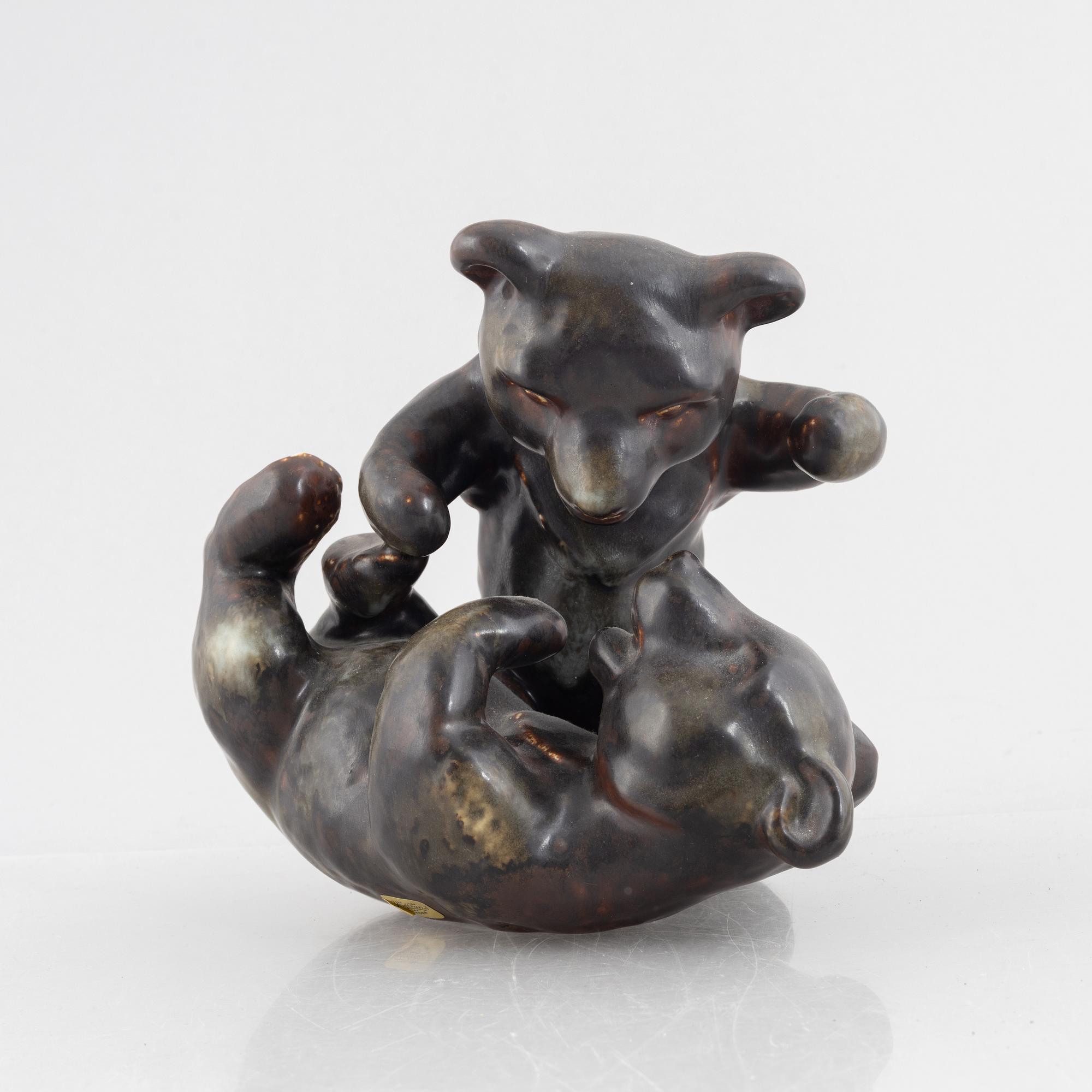 Karl Grössl, a stoneware figurine, Rörstrand, Sweden.