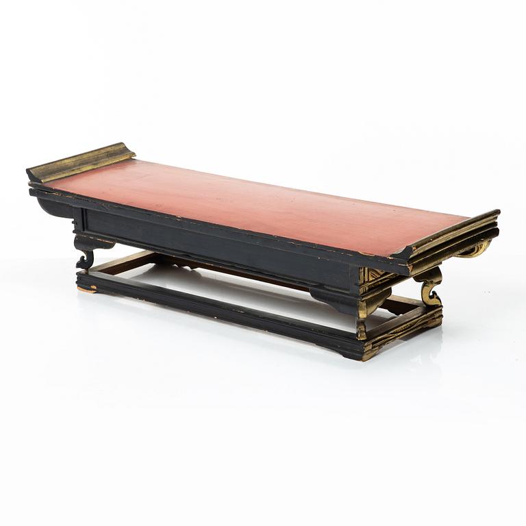 A Japanese lacquer altar table, Meiji period (1868-1912).