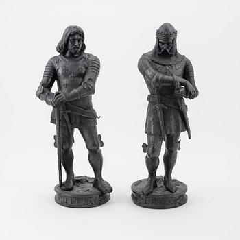 Two sculptures, after Auguste Joseph Peiffer.