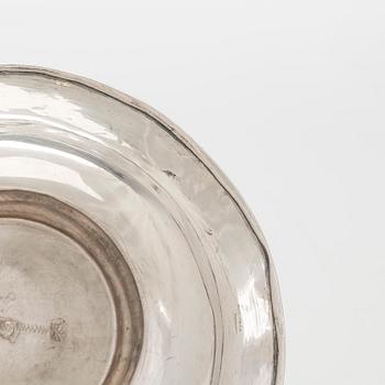 Kaffekoppar, ett par, silver och förgyllt silver (12L), sannolikt A F Bergmüller, Weissenfels, ca 1820. Empir.