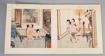 SIDENMÅLNINGAR, 8 st, okänd konstnär, Kina, 1900-tal.