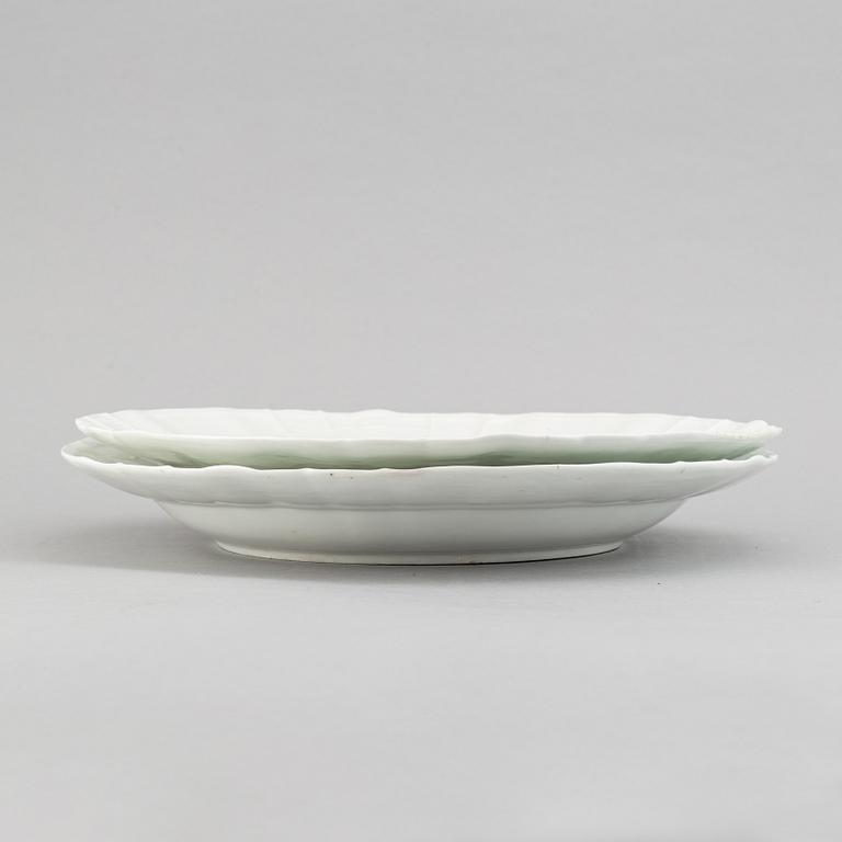 A pair of porcelain dishes, KPM, Berlin, late 18th century.