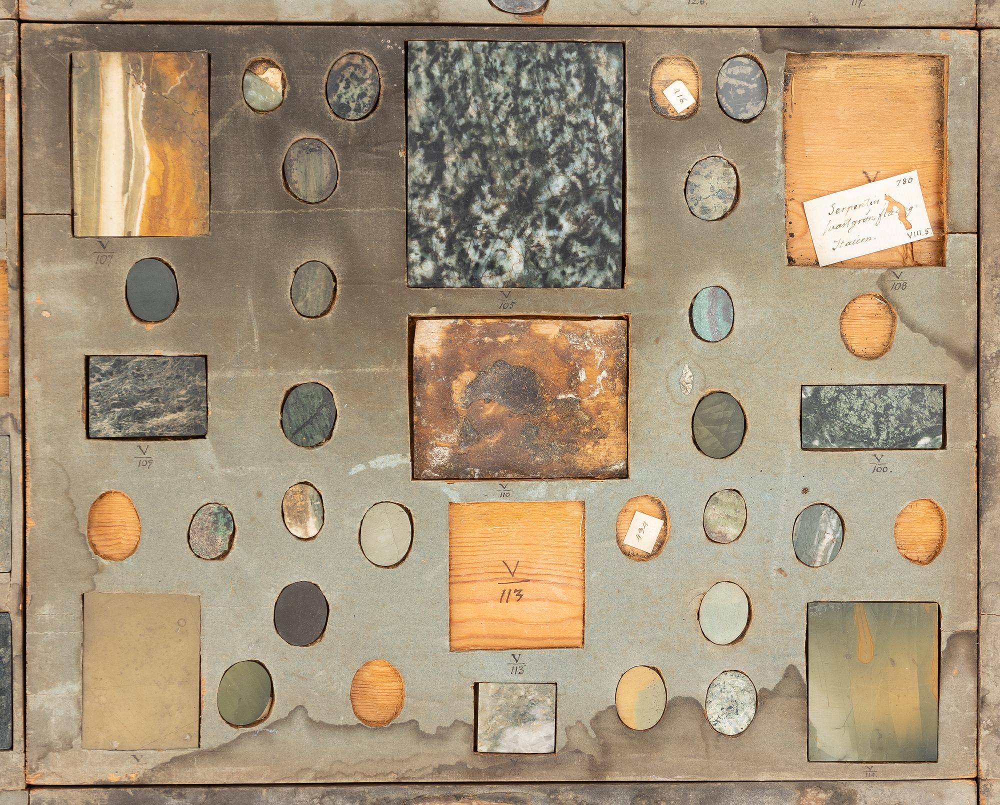 Stensamling, ca 263 delar, omkring år 1800.