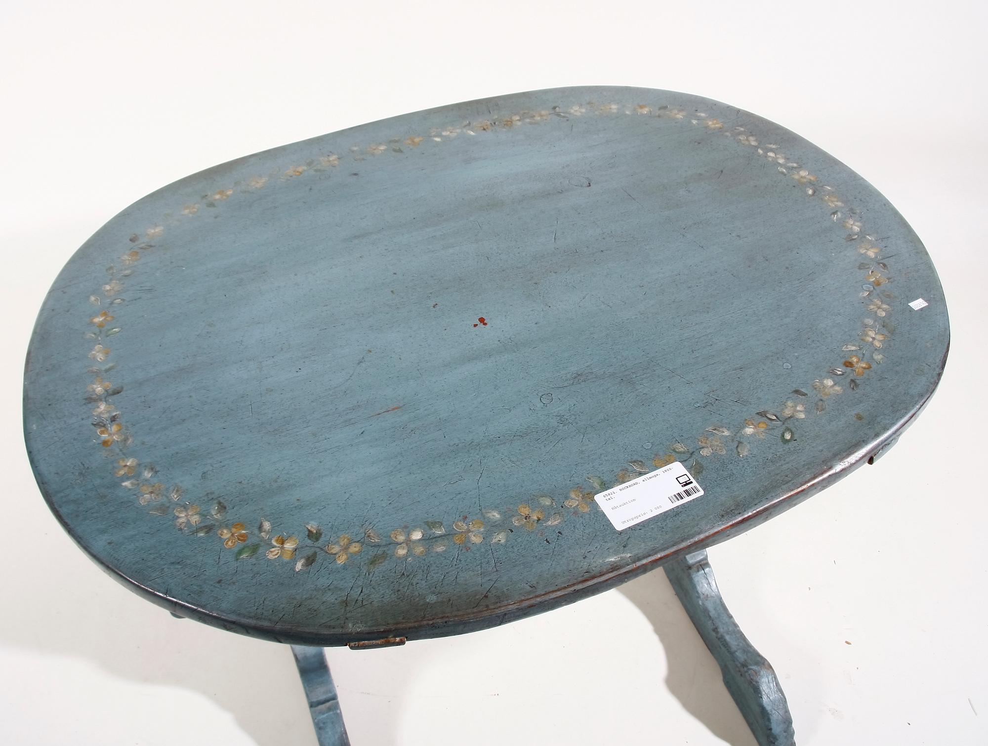 BOCKBORD, allmoge, 1800-tal.