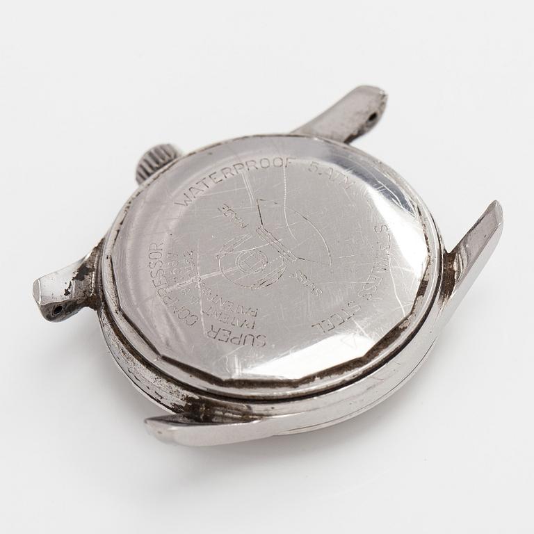 Tillander, Automatic Incabloc 25, wristwatch, 35 mm, steel, automatic.