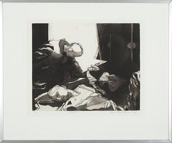 ULLA RANTANEN, linje-etsning och akvarell, sign. o dat. 1968, nr 17/30.