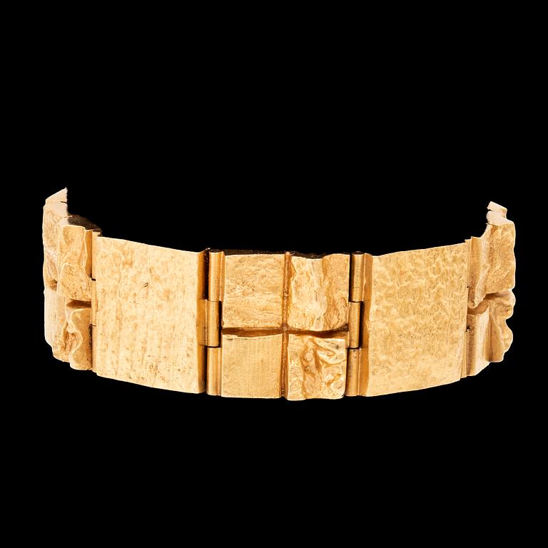 Björn Weckström, armband "Neliönmuodot/Quadrate forms", 18K guld, Lapponia.