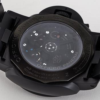 PANERAI, Luminor 1950, Tuttonero GMT, wristwatch, 44 mm.