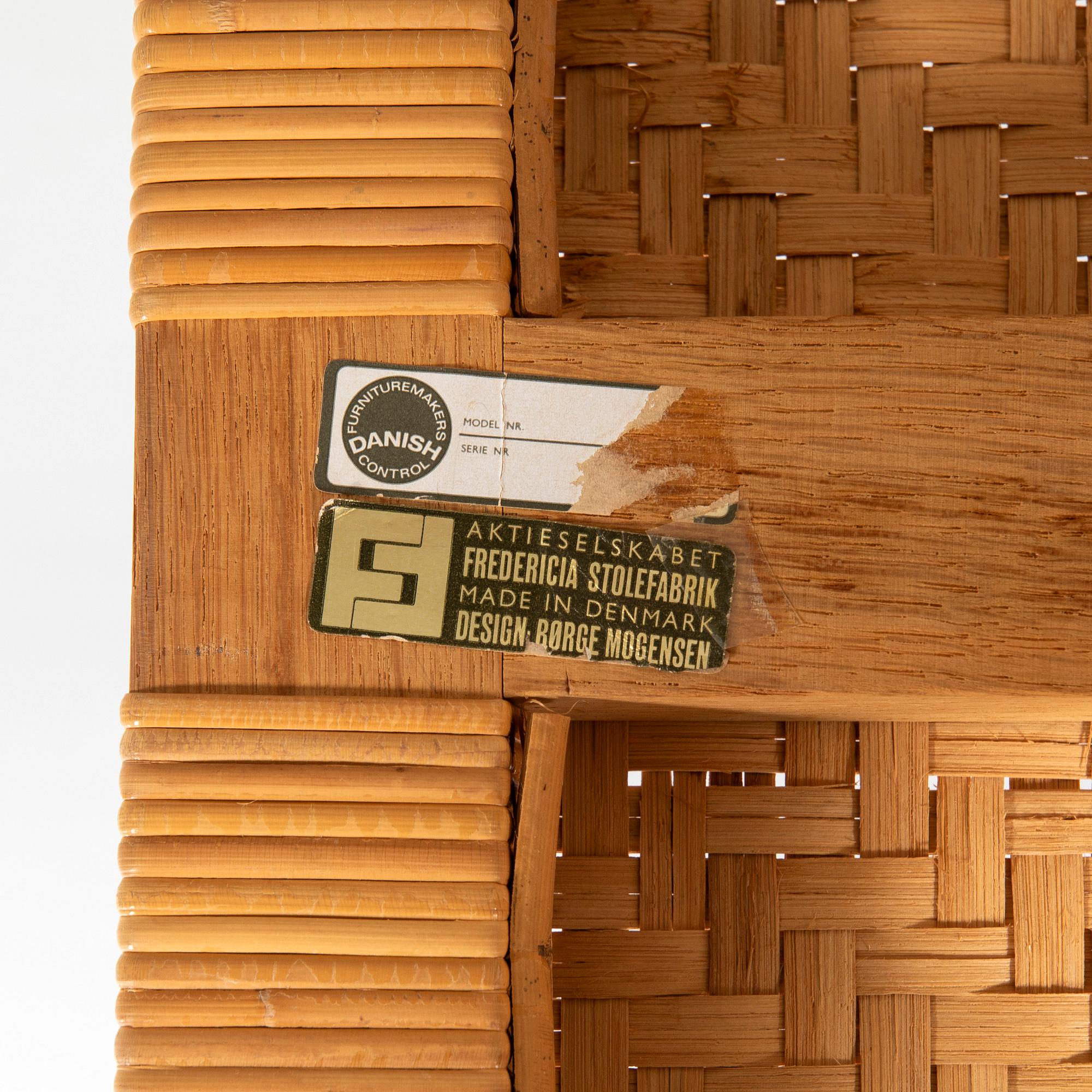 Børge Mogensen, bänk, modell 5272, Fredericia Stolefabrik, Danmark, 1950-60-tal.