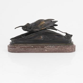 Auguste Cain, kopia efter. Häger och groda.