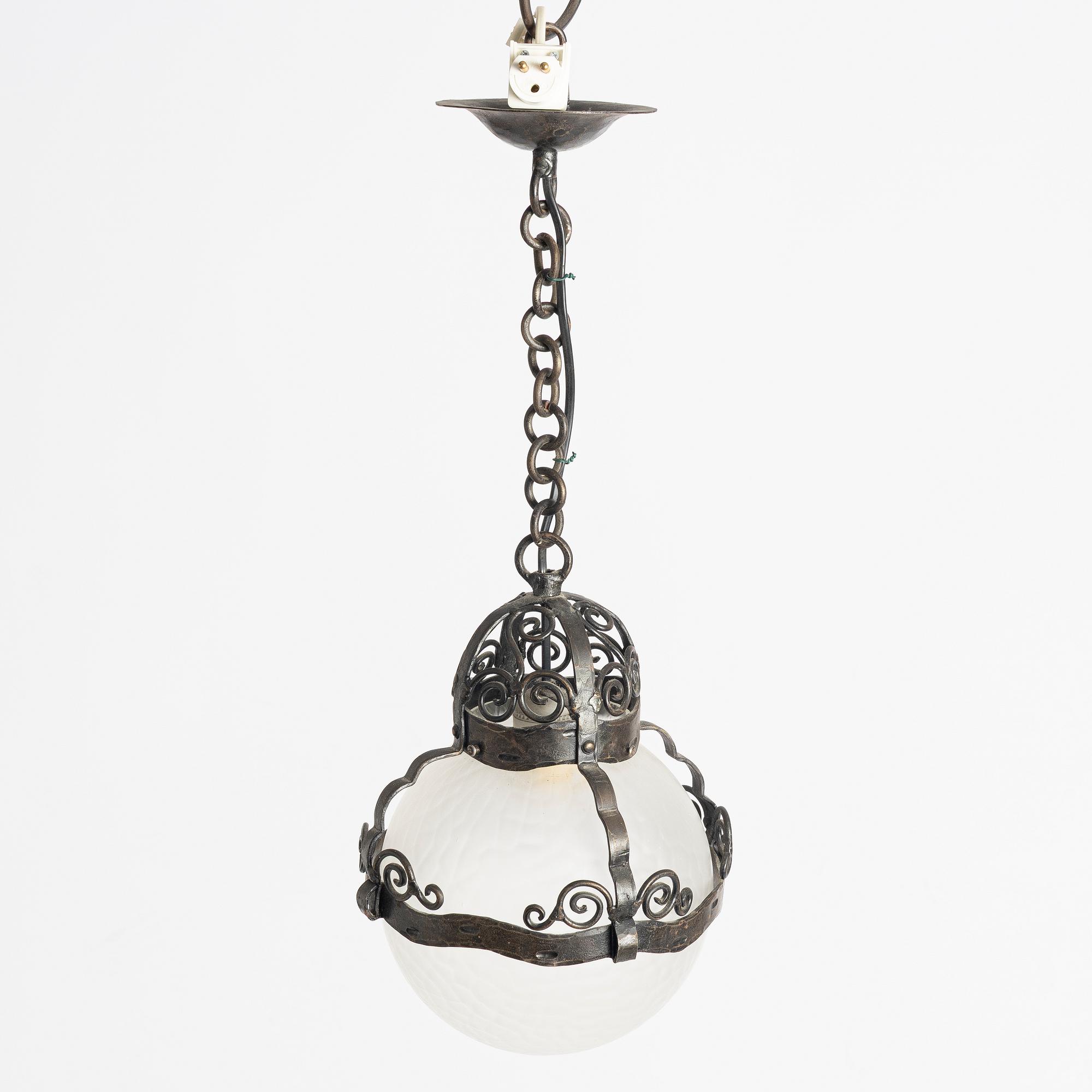 Ceiling lamp, 1920s–30s.