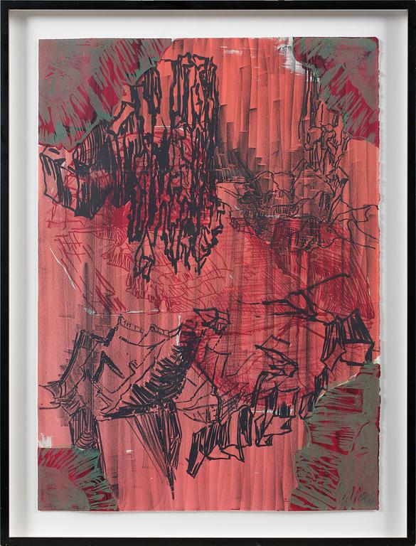 PER KIRKEBY, litografi, monogramsignerad och daterad -98.