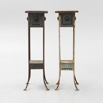 Piedestaler, ett par, jugend, Österrike-Ungern, 1900-talets början.