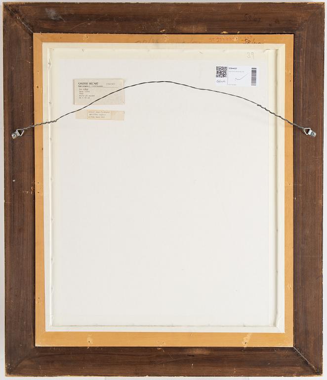 Max Ernst, chalk on paper, signed and dated -65.