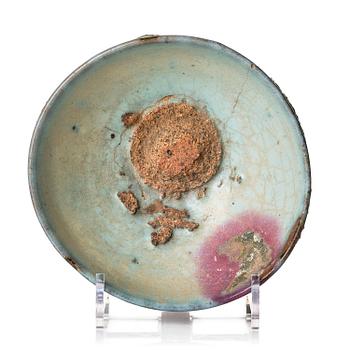 981. A Jun glazed purple splashed bowl 'study piece', Sung/Yuan dynasty.