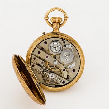 POCKET WATCH, 18K gold, 37 mm.