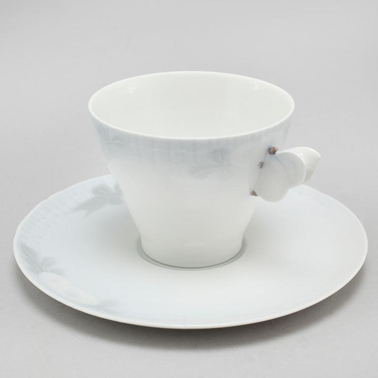 A porcelain set of tableware of 41 pcs "Midsummer Night's Dream", Royal Copenhagen, 20th century.