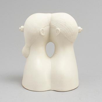 STIG LINDBERG, figurin, parian, "De Tu", ur serien "Figurin". Gustavsberg, 1970-tal.